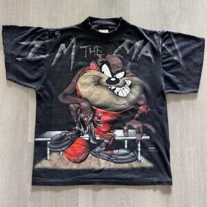 1990s Looney Tunes “I’m The Man / ’Nuff Said” T-Shirt – Men’s Size XS